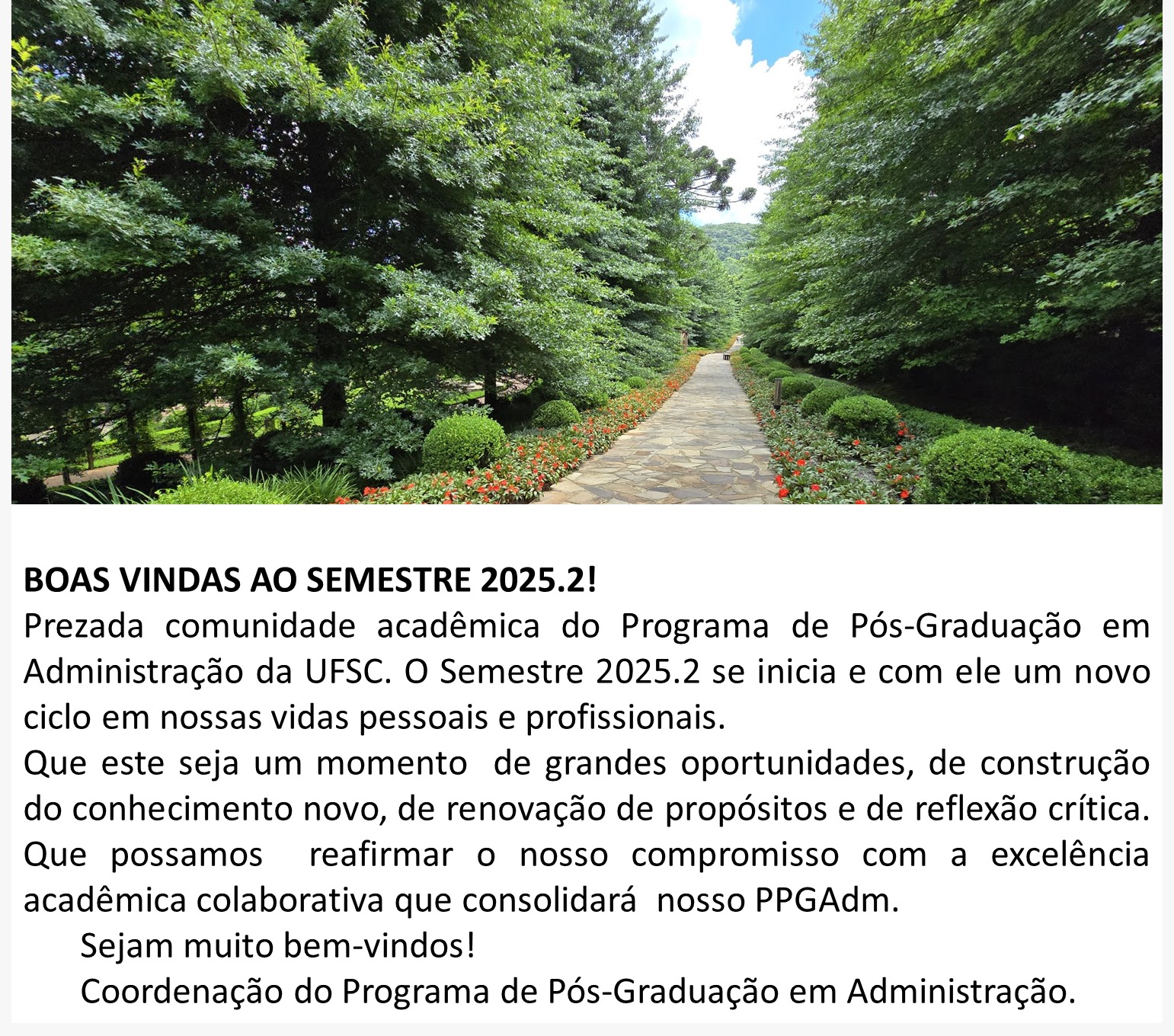 Programa de Pós-Graduação em Administração
